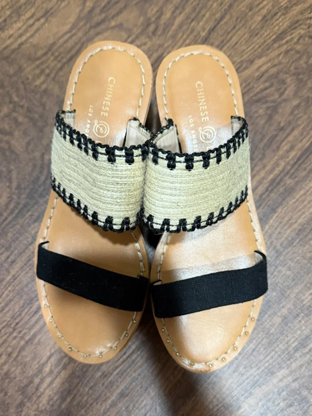 Chinese Laundry Platform Wedge Sandals Size 7